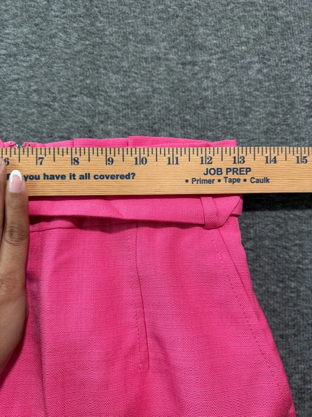 Ann Taylor Paperbag Belted Front Slit Pencil Skirt Pink Charm Size 00 Barbiecore